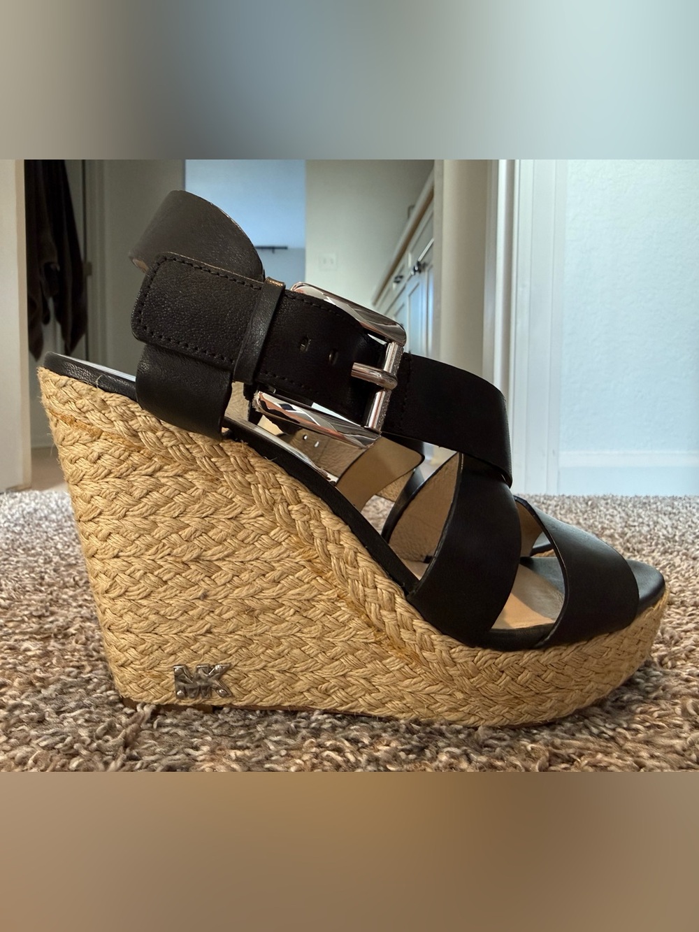Michael Kors Wedge Sandals - Black - US 8.5 M